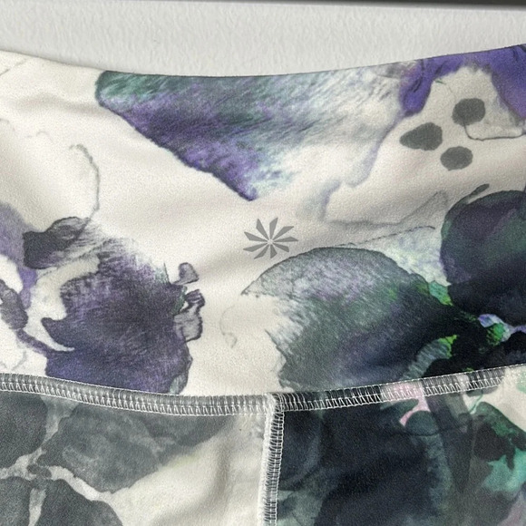 Athleta Mudra Floral Watercolor Mesh 7/8 Leggings - Picture 8 of 9